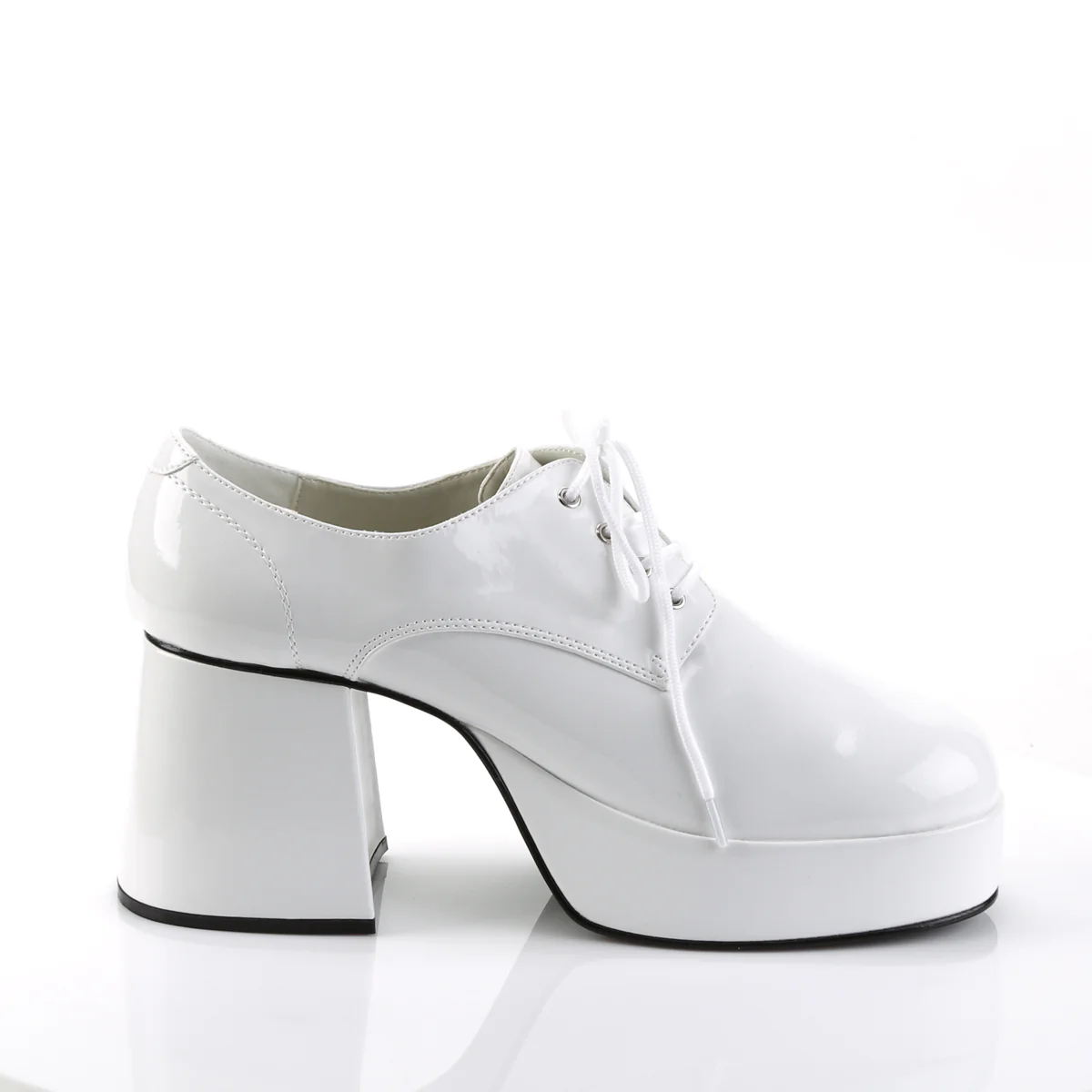 JAZZ-02 Funtasma White Pat Men's Shoes - Image 5