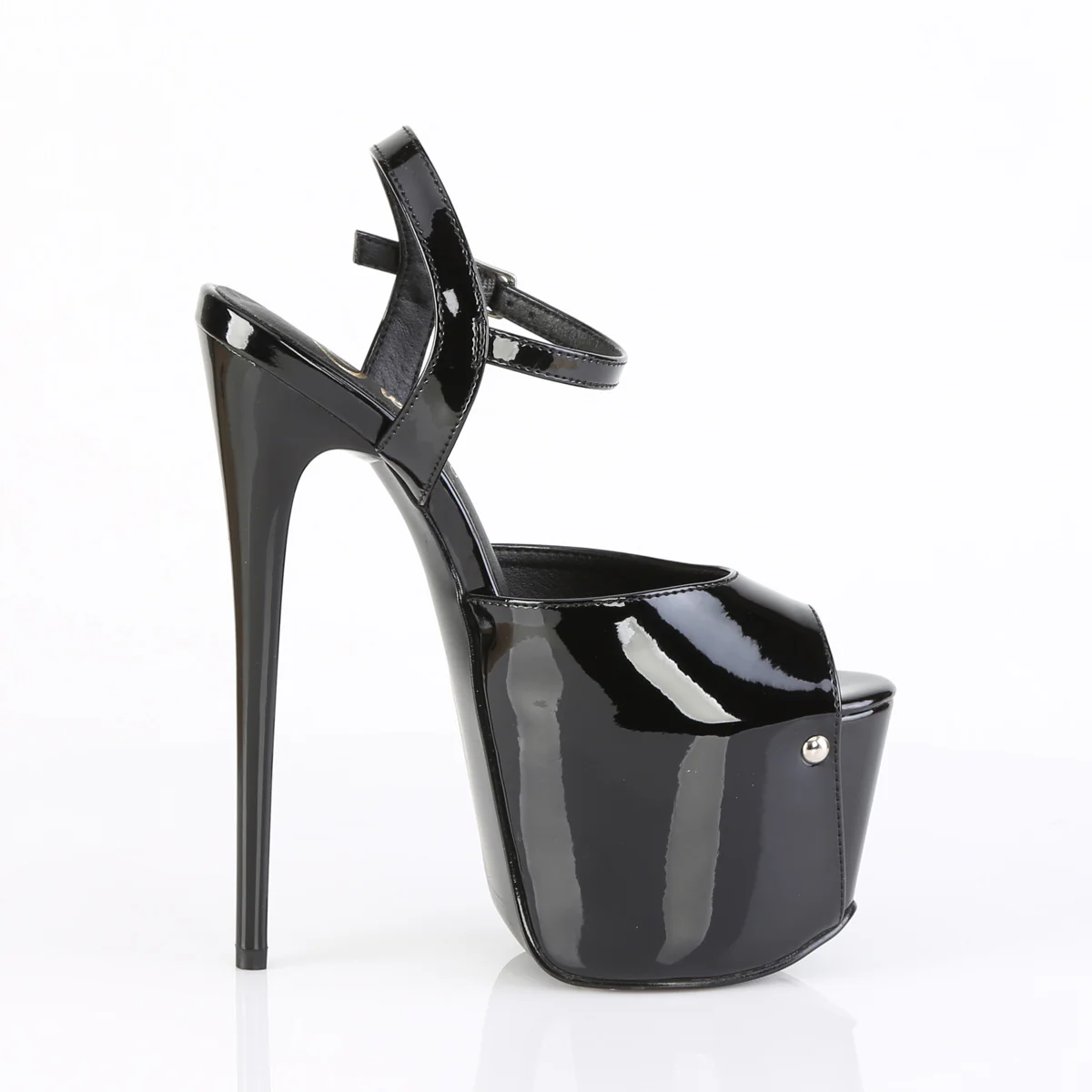 Black 7 Inch Pole Dancer Platform Shoes -  Pleaser JUBILANT-09 - Image 5