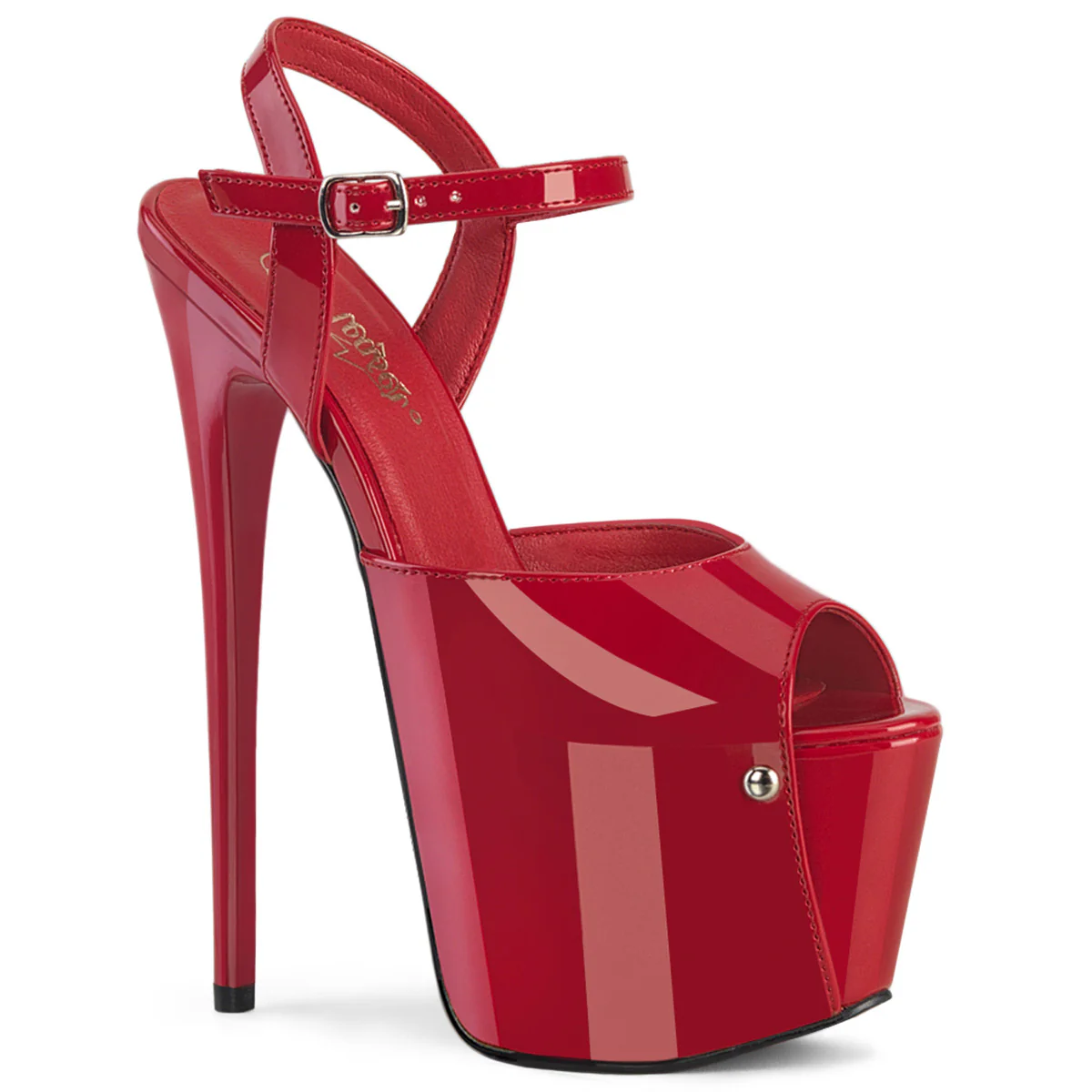 Red 7 Inch Exotic Dancing Platform Shoes -  Pleaser JUBILANT-09