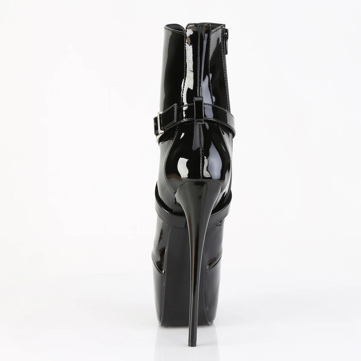 Black 7 Inch Pole Dancer Ankle Boots - Pleaser JUBILANT-1011 - Image 4