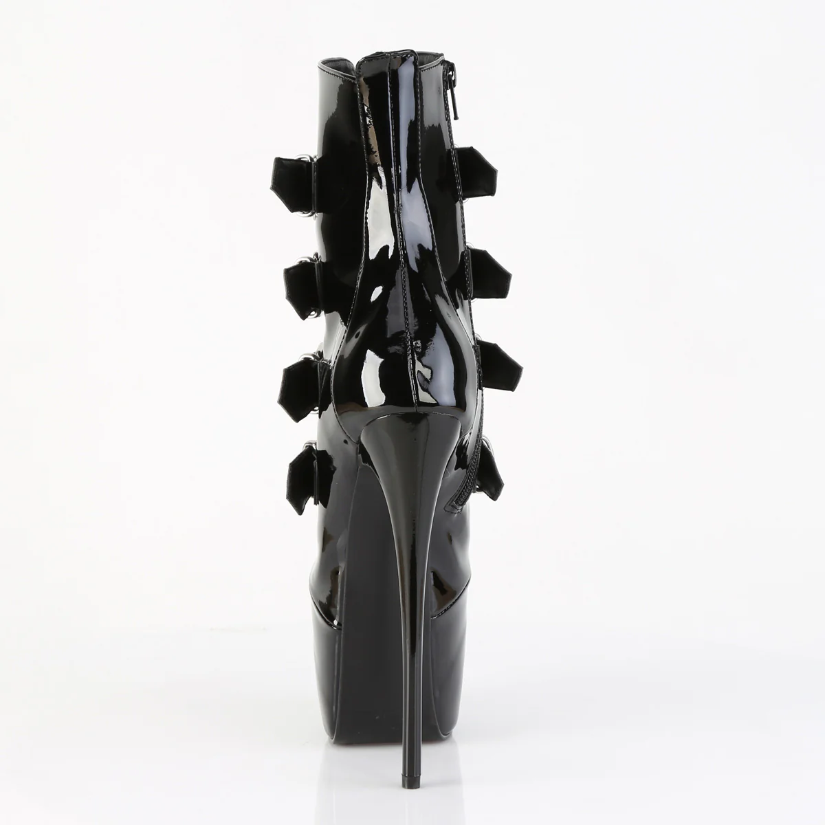 Black 7 Inch Fetish Pole Ankle Boots - Pleaser JUBILANT-1023 - Image 4