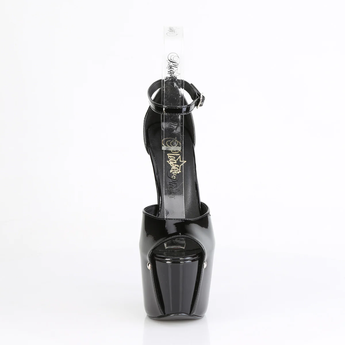 Black 7 Inch Pole Dancer Platform Shoes - Pleaser JUBILANT-15 - Image 2