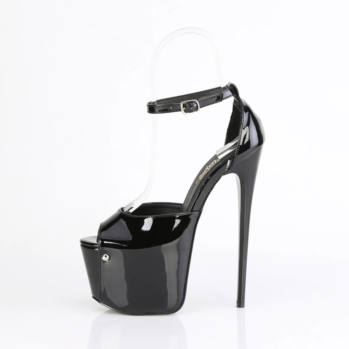 Black 7 Inch Pole Dancer Platform Shoes - Pleaser JUBILANT-15 - Image 3
