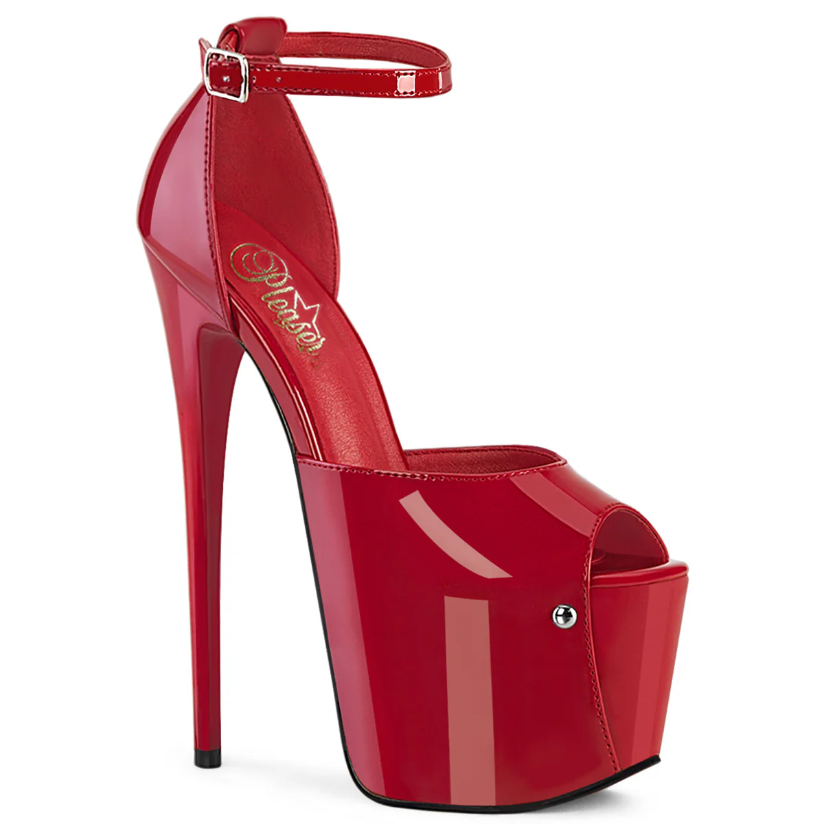 Red 7 Inch Lap Dancer Platform Shoes -  Pleaser JUBILANT-15