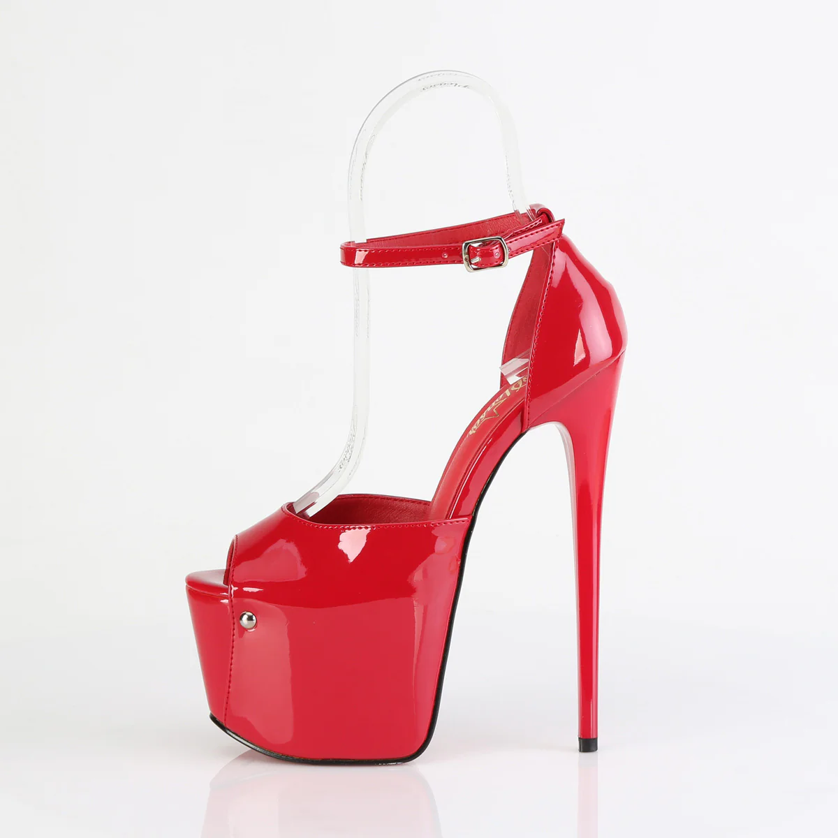Red 7 Inch Lap Dancer Platform Shoes -  Pleaser JUBILANT-15 - Image 3