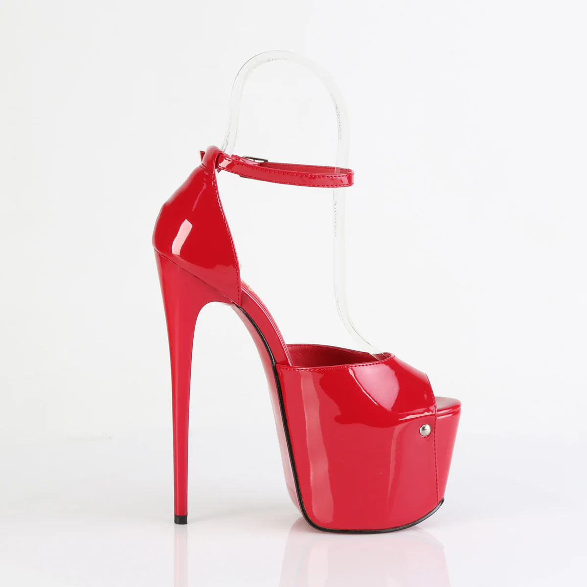 Red 7 Inch Lap Dancer Platform Shoes -  Pleaser JUBILANT-15 - Image 5