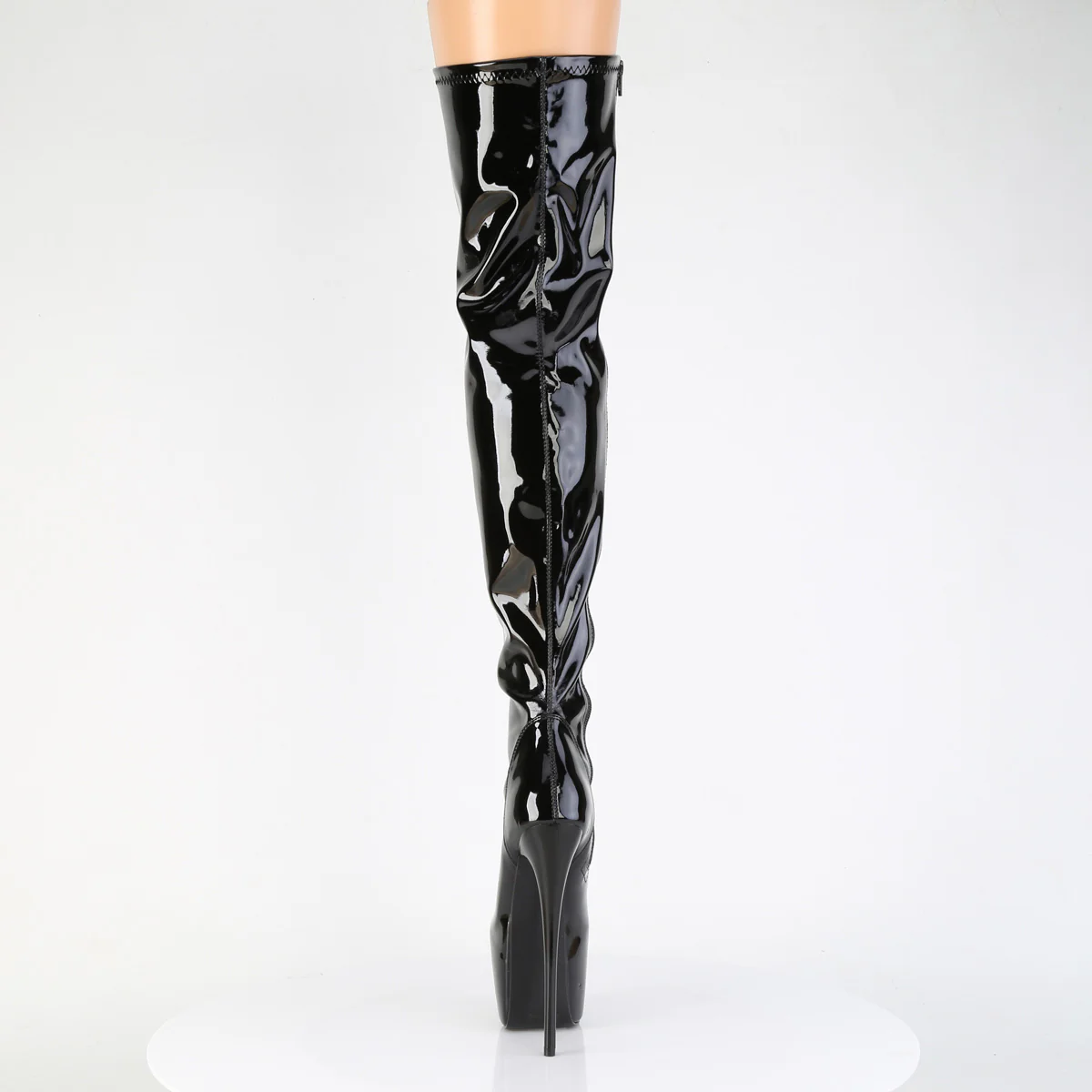 Red 7 Inch Exotic Dancer Thigh Boots - Pleaser JUBILANT-3000 - Image 3