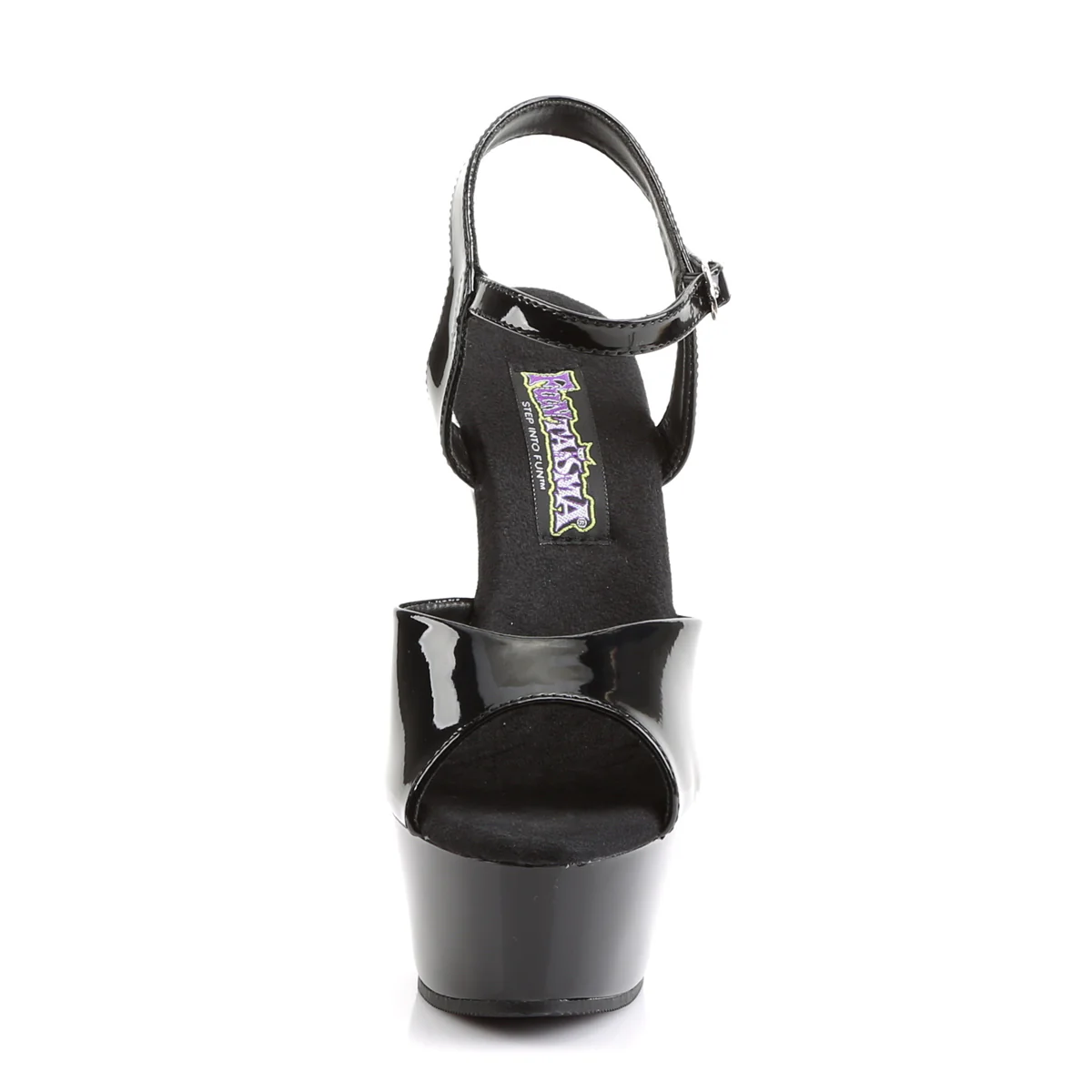 Black 6 Inch Platform Sandals -  Funtasma JULIET-209 - Image 2