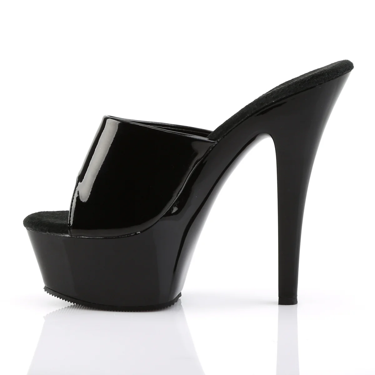 Black 6 Inch Exotic Dancer Platform Shoes - Pleaser KISS-201 - Image 3