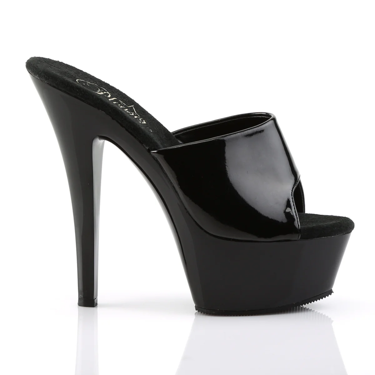 Black 6 Inch Exotic Dancer Platform Shoes - Pleaser KISS-201 - Image 5