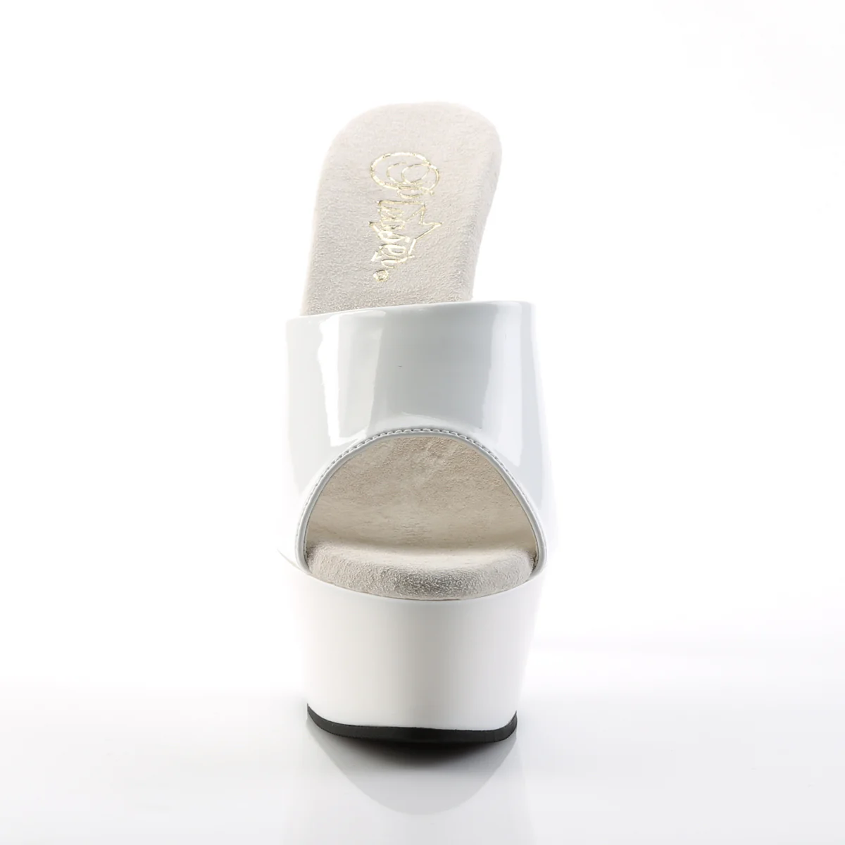 White 6 Inch Fetish Pole Platform Shoes -  Pleaser KISS-201 - Image 2