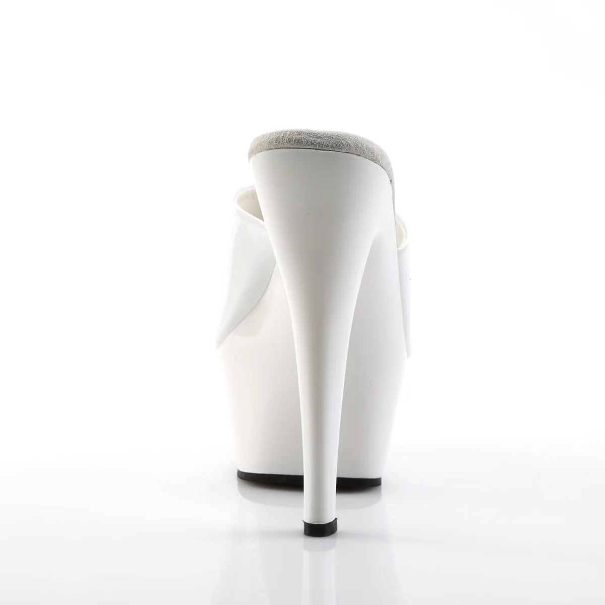 White 6 Inch Fetish Pole Platform Shoes -  Pleaser KISS-201 - Image 4