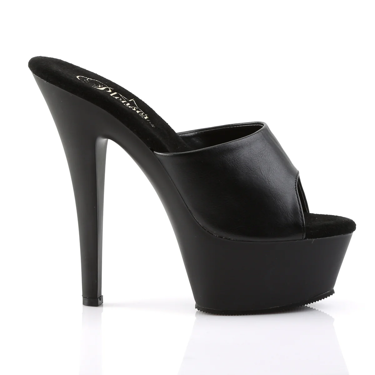 Black 6 Inch Pole Dancing Platform Shoes - Pleaser KISS-201 - Image 5