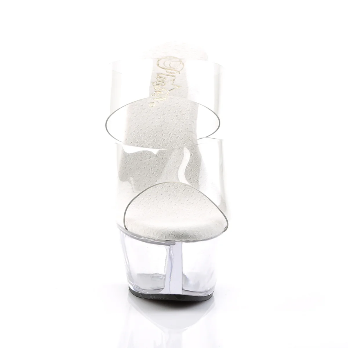 Clear 6 Inch Platform Kinky Platform Shoes -  Pleaser KISS-202 - Image 2