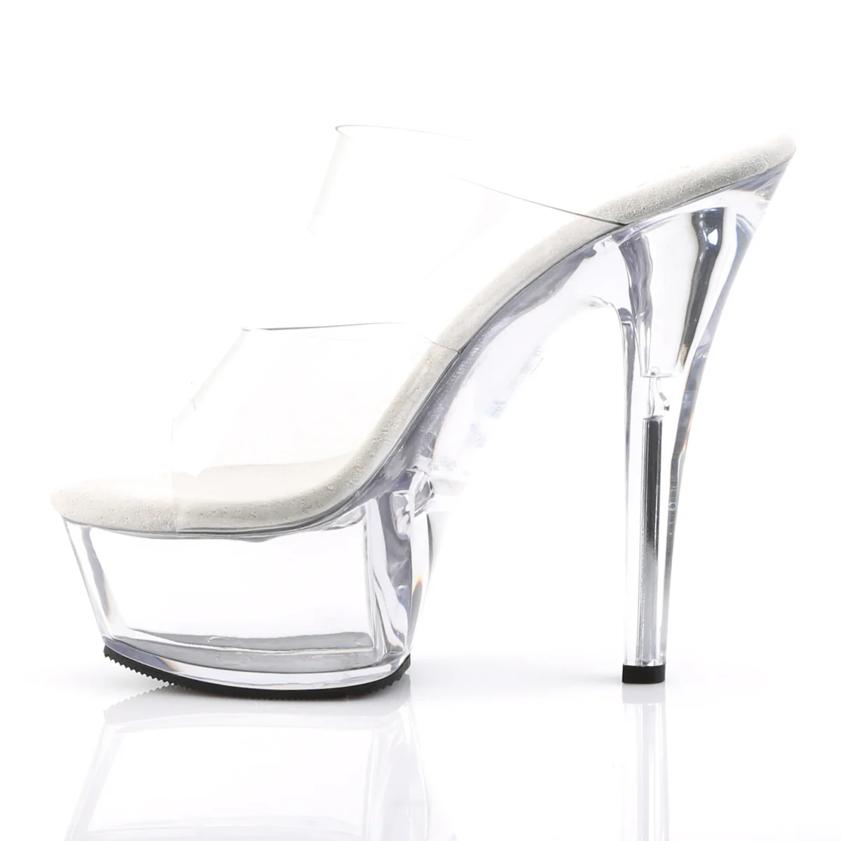 Clear 6 Inch Platform Kinky Platform Shoes -  Pleaser KISS-202 - Image 3