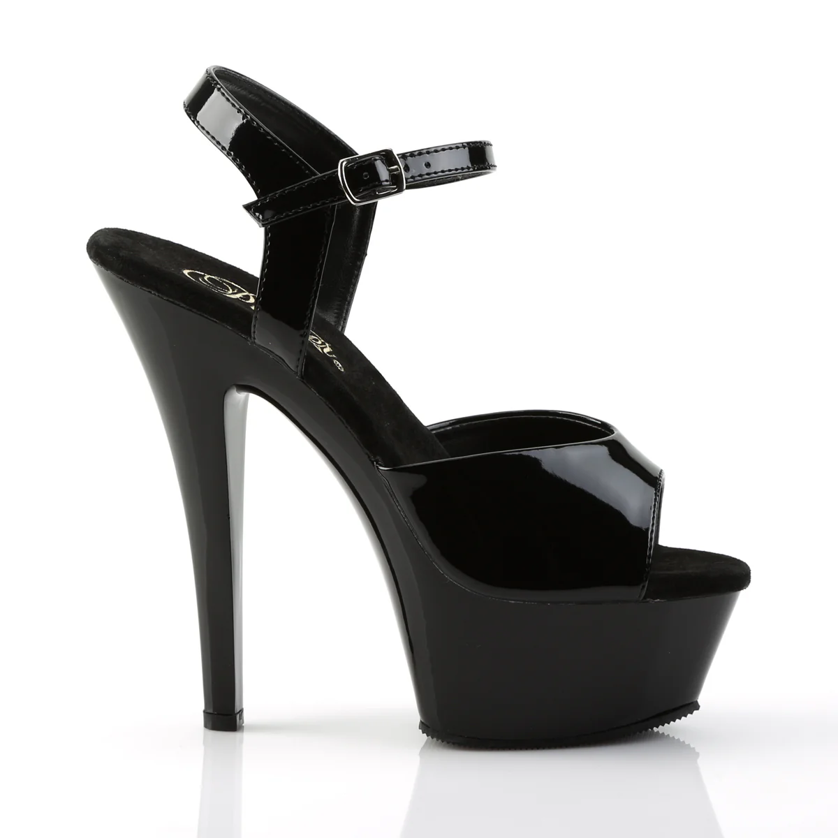 Black 6 Inch Exotic Dance Platform Shoes - Pleaser KISS-209 - Image 5