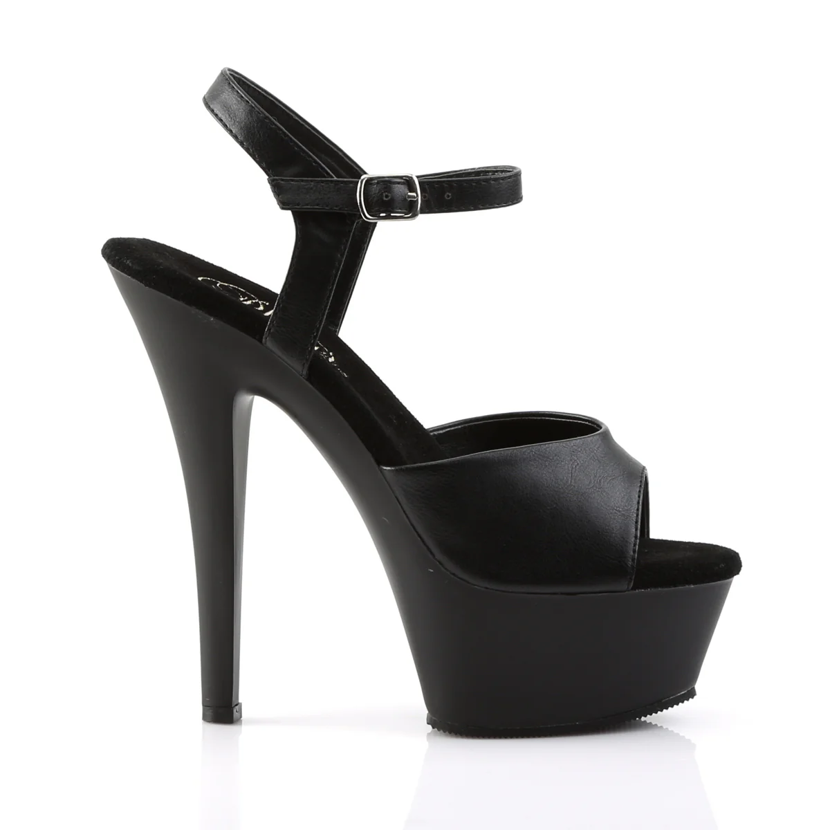 Black 6 Inch Glamour Models Platform Shoes -  Pleaser KISS-209 - Image 5
