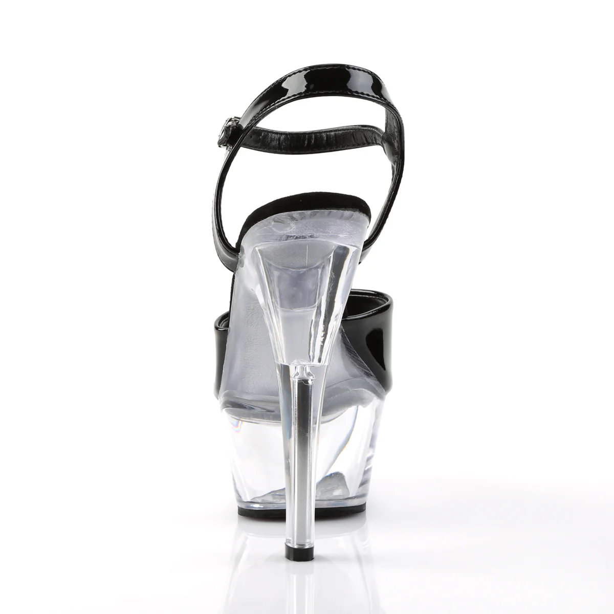 Black 6 Inch Fetish Dancer Platform Shoes - Pleaser KISS-209 - Image 4
