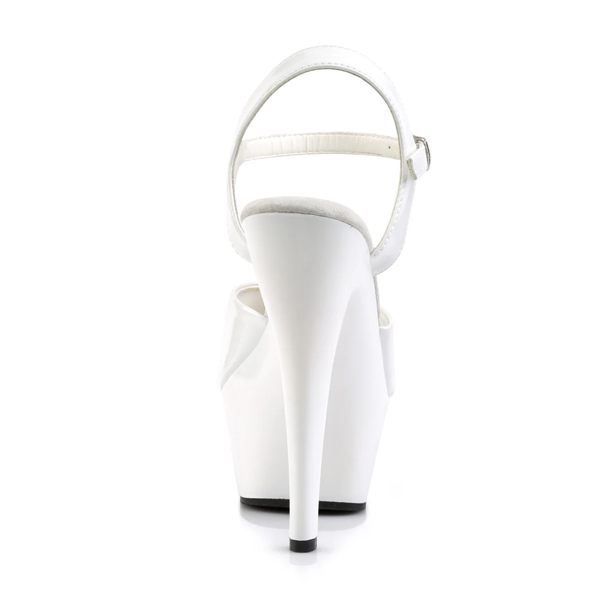 White 6 Inch Fetish Pole Platform Shoes - Pleaser KISS-209 - Image 4