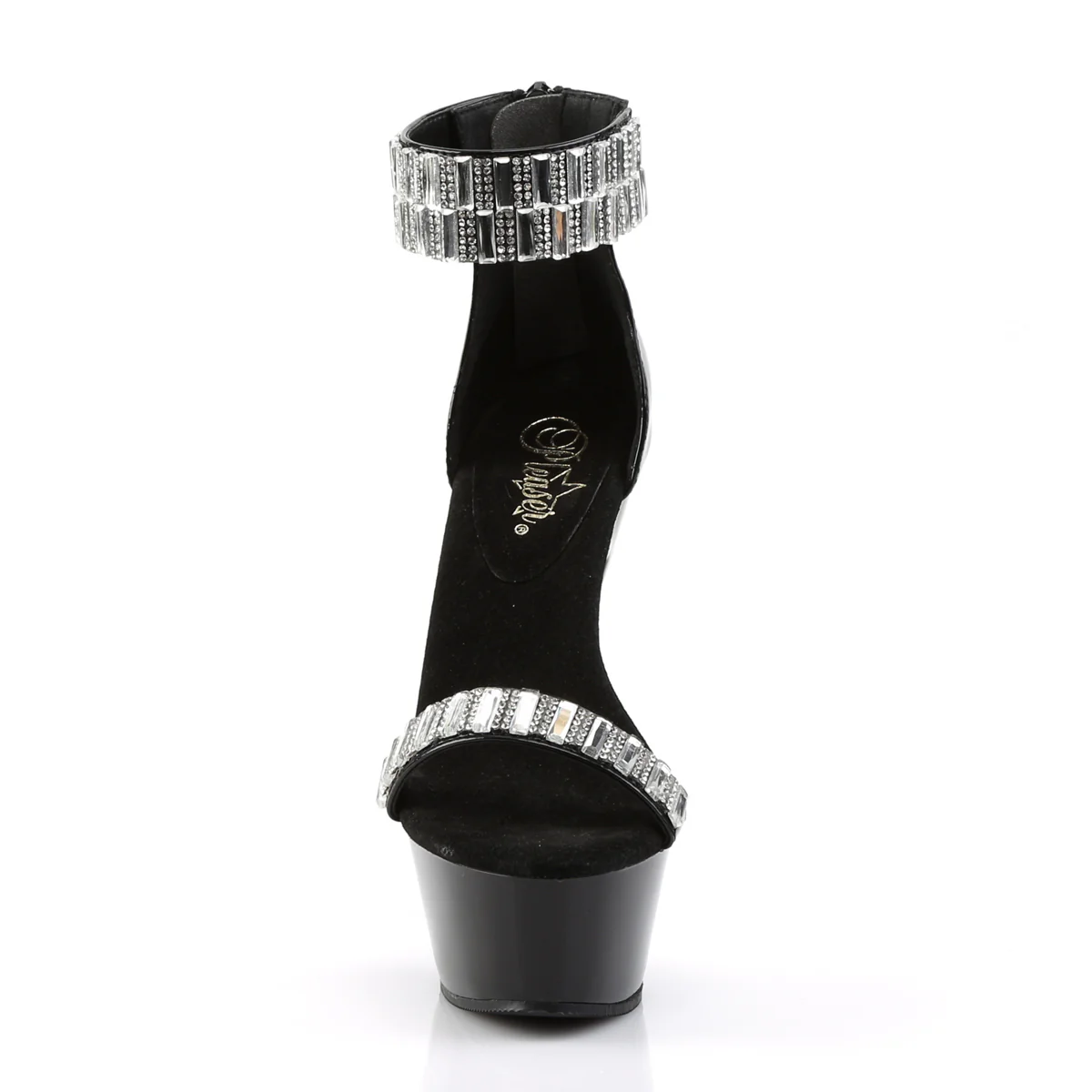 Black 6 Inch Erotic High Platform Shoes -  Pleaser KISS-269RS - Image 2