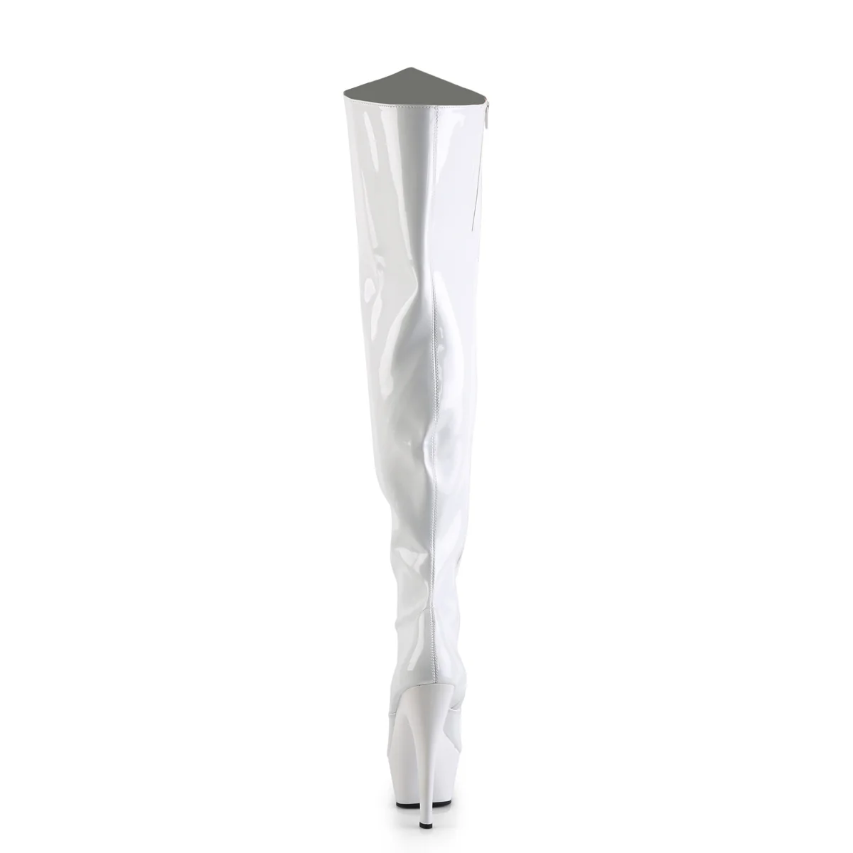 White 6 Inch Exotic Dancing Thigh Boots - Pleaser KISS-3010 - Image 4
