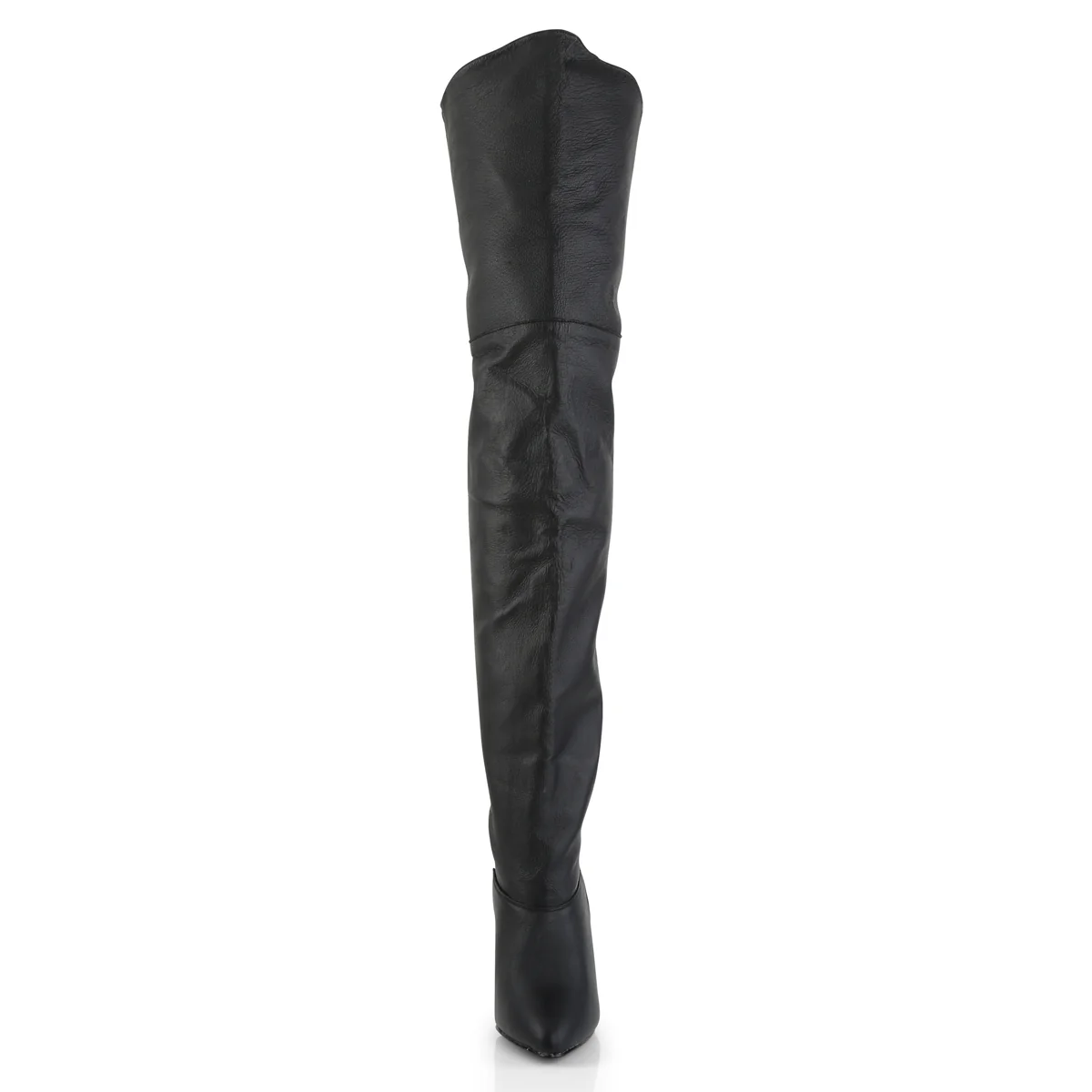 Black Leather 4 Inch Fetish Dancer Thigh High boots - Pleaser LEGEND-8868 - Image 2