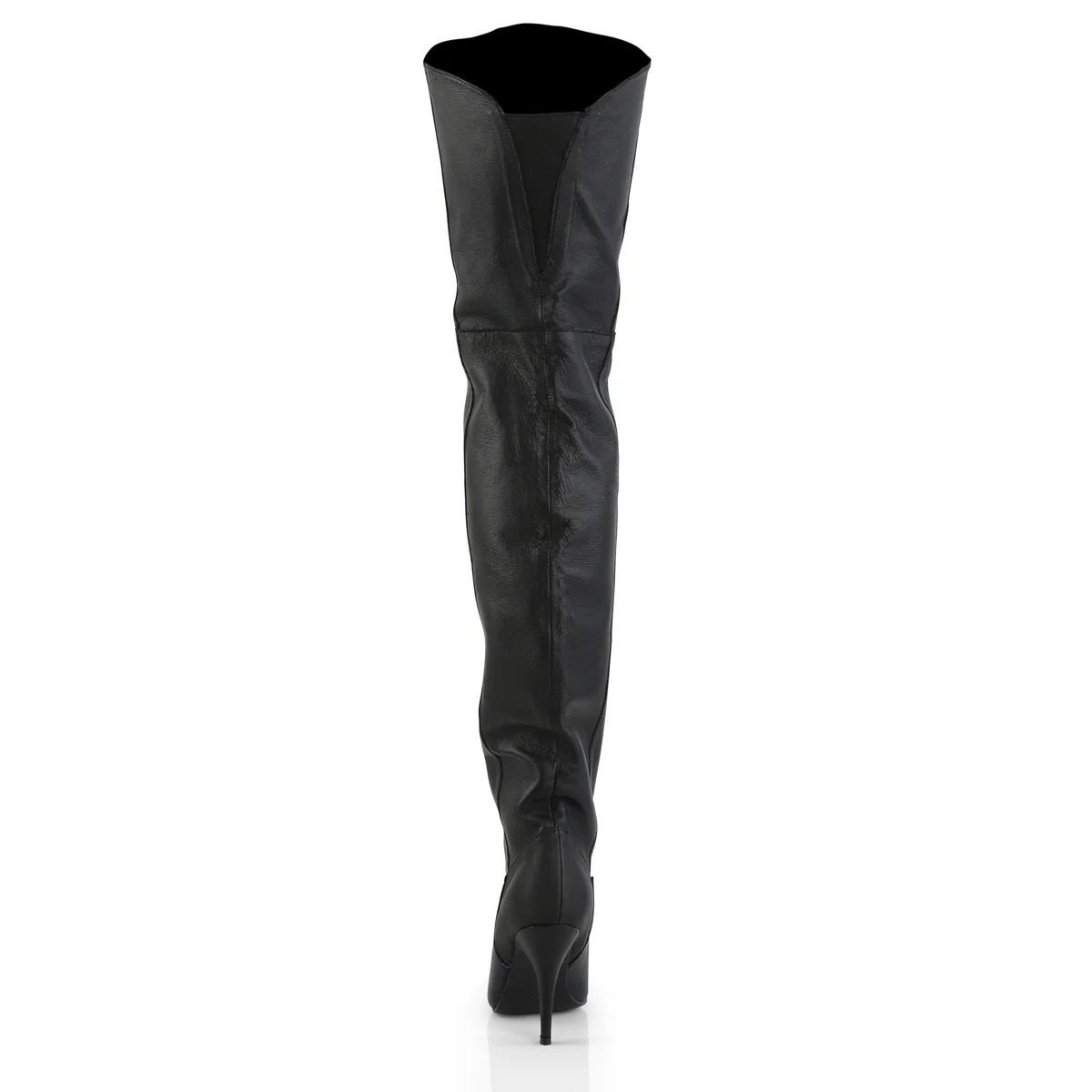 Black Leather 4 Inch Fetish Dancer Thigh High boots - Pleaser LEGEND-8868 - Image 4