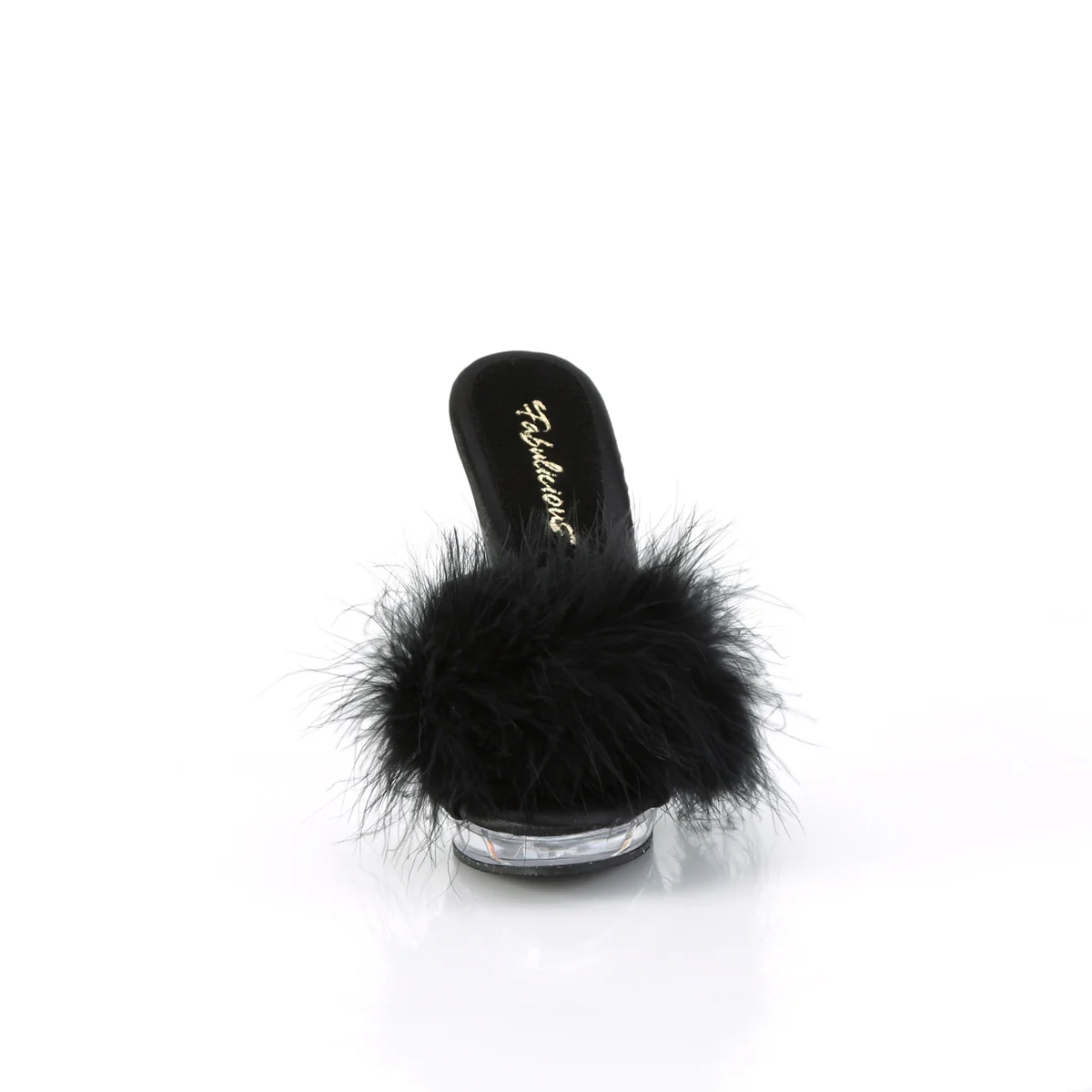 Black Satin 5 Inch Fetish Shoes -  Fabulicious LIP-101-8 - Image 2