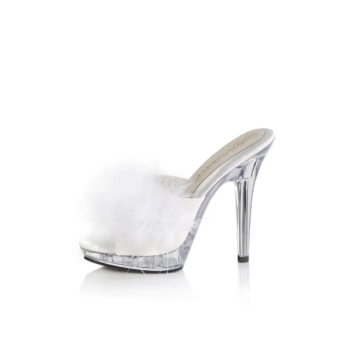 White 5 Inch Fetish Shoes - Fabulicious LIP-101-8 - Image 3