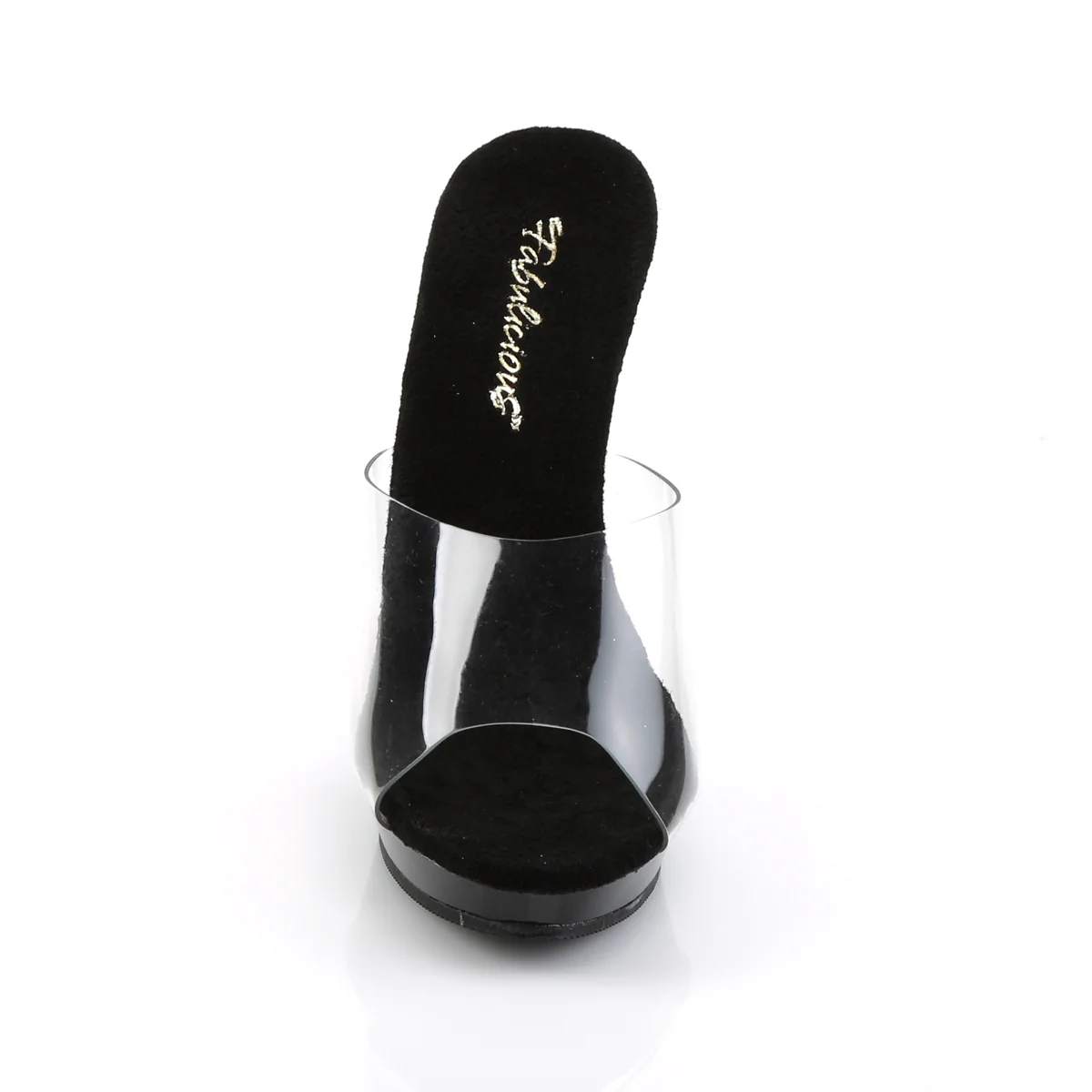 Clear Black 5 Inch Fetish Shoes - Fabulicious LIP-101 - Image 2