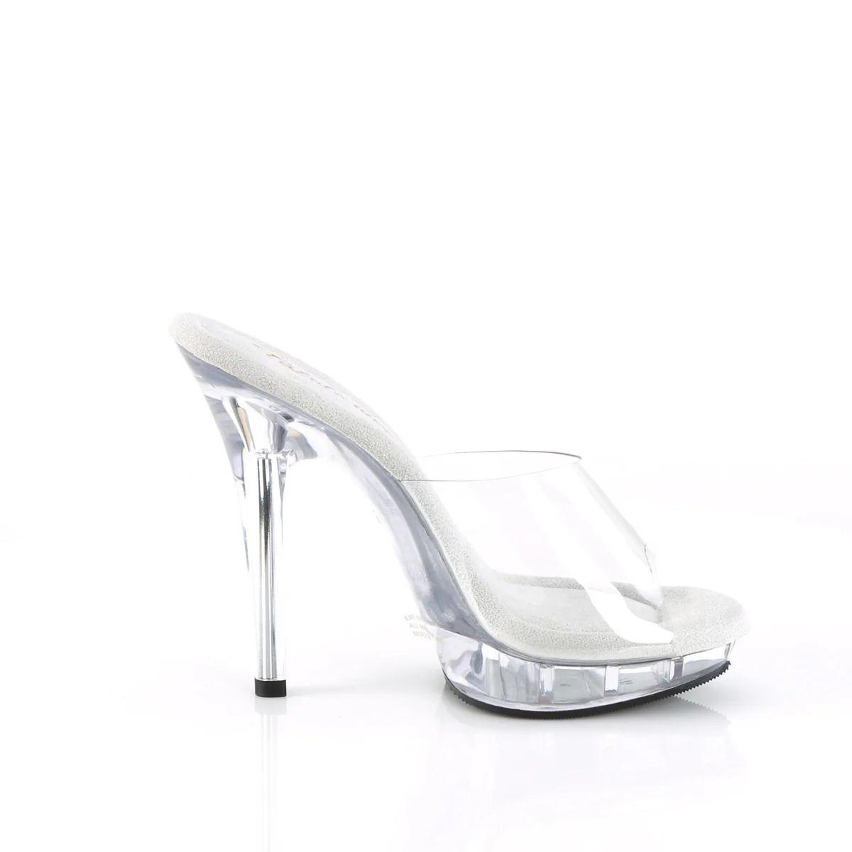 Clear 5 Inch Posing Shoes -  Fabulicious LIP-101 - Image 5