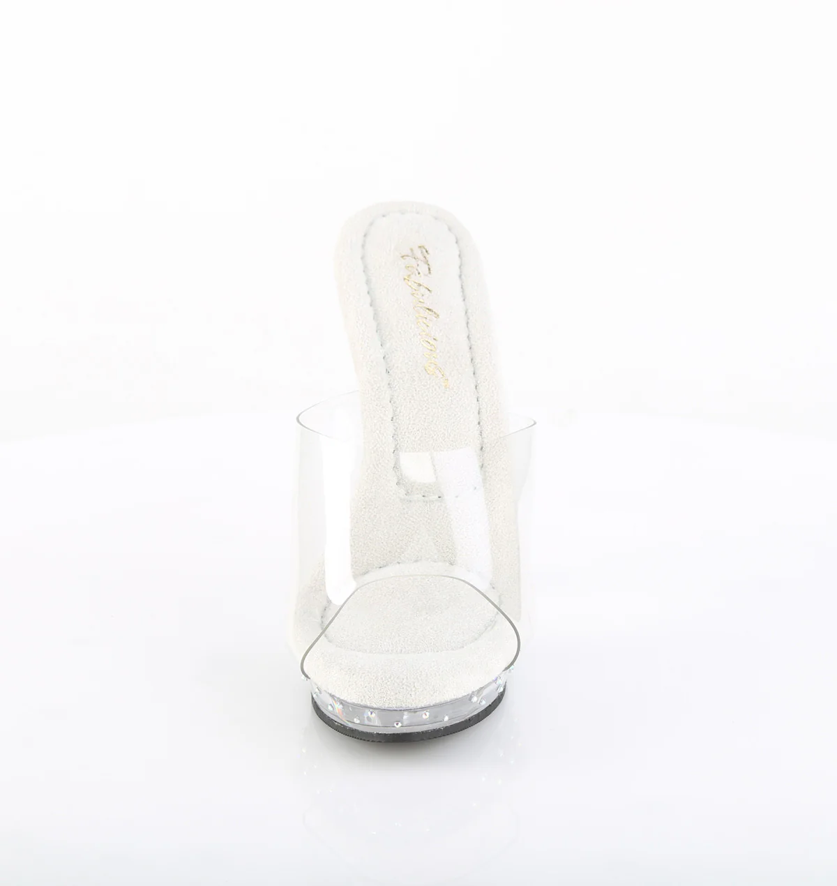 Transparent 5 Inch Posing Shoes -  Fabulicious LIP-101CAS - Image 2