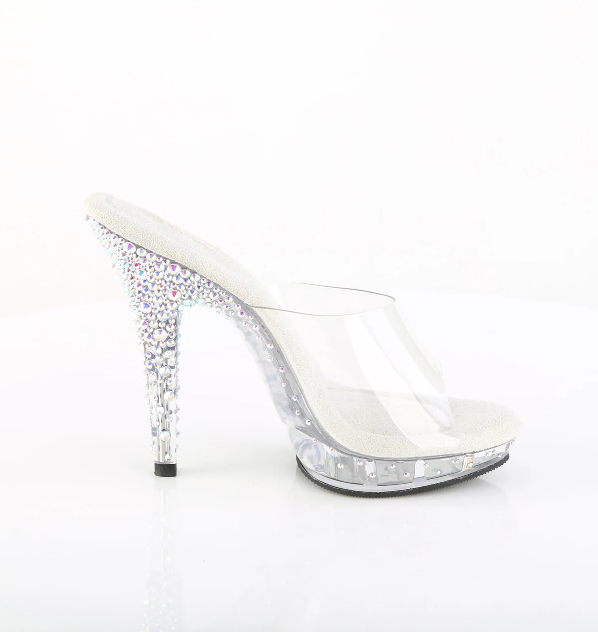 Transparent 5 Inch Posing Shoes -  Fabulicious LIP-101CAS - Image 5