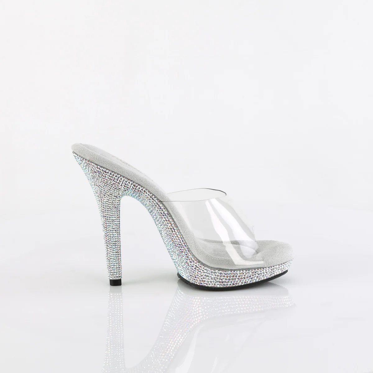Clear 5 Inch Posing Shoes - Fabulicious LIP-101DM - Image 5