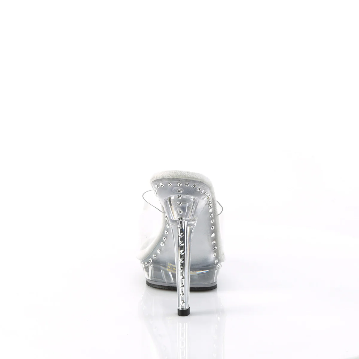 Clear 5 Inch Posing Shoes -  Fabulicious LIP-101LS - Image 4
