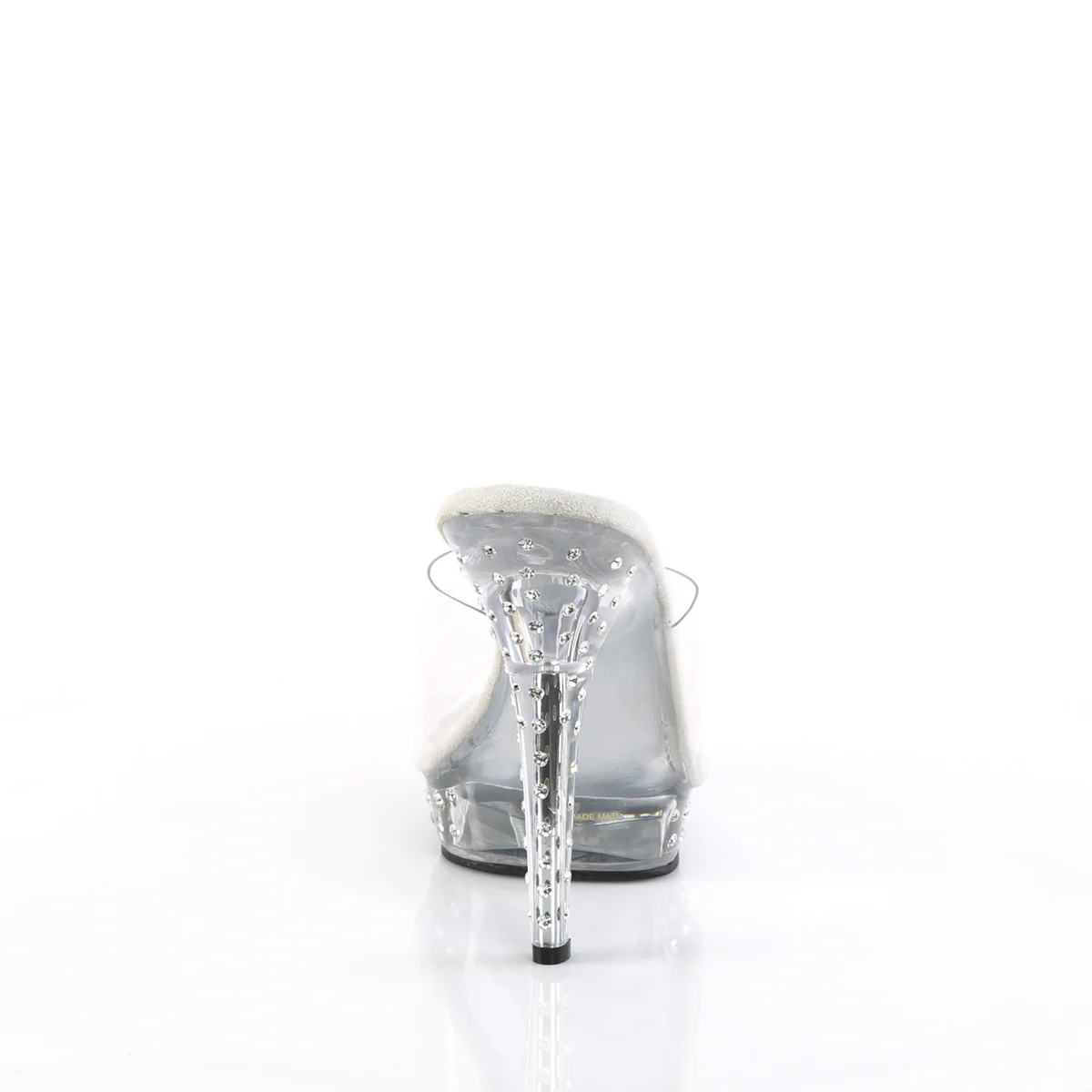 Clear 5 Inch Posing Shoes - Fabulicious LIP-101SDT - Image 4