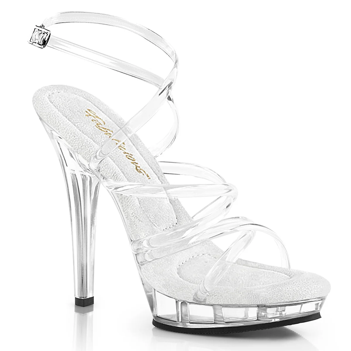Clear 5 Inch Fitness Stage Shoes - Fabulicious LIP-106