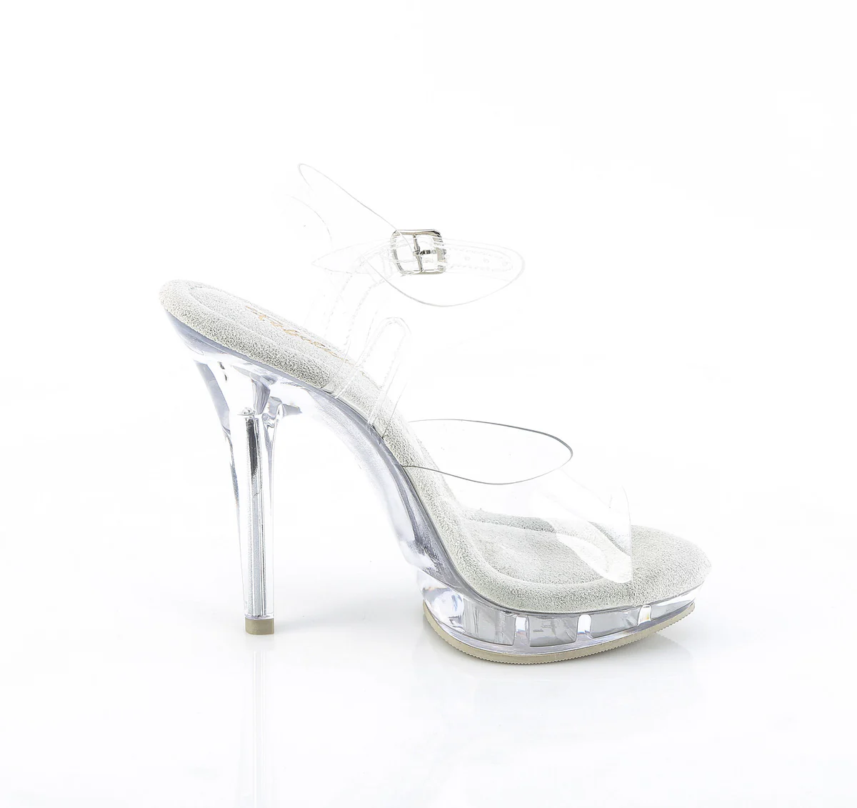 Clear 5 Inch Fitness Stage Shoes -  Fabulicious LIP-108 - Image 4