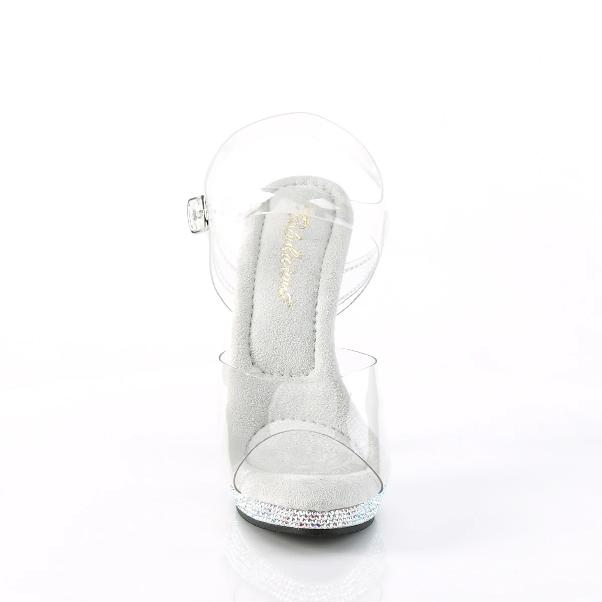 Transparent Bling 5 Inch Fitness Stage Shoes - Fabulicious LIP-108DM - Image 2