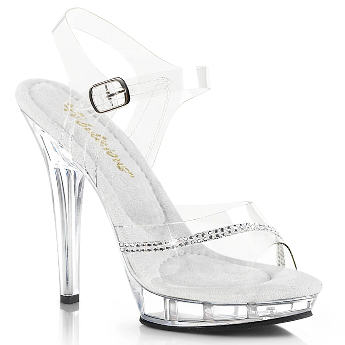 Clear 5 Inch Fitness Stage Shoes - Fabulicious LIP-108R