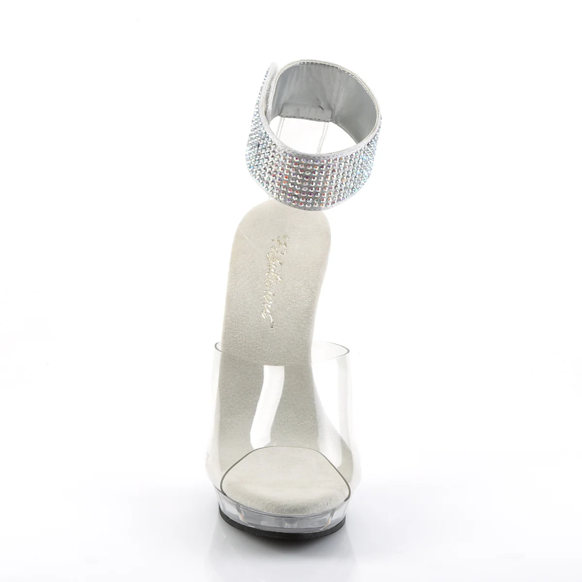 Clear 5 Inch Glamour Shoes - Fabulicious LIP-142 - Image 2