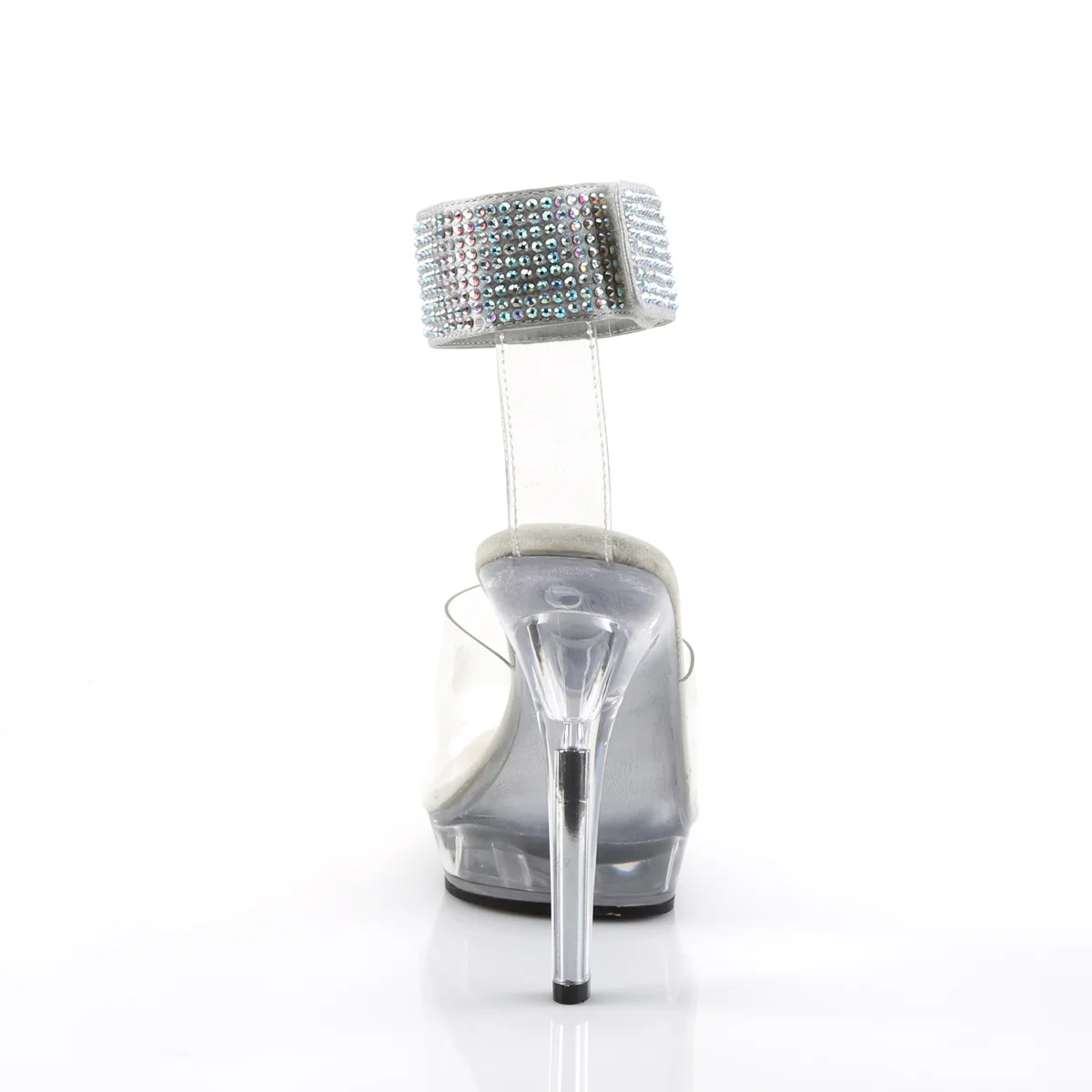 Clear 5 Inch Glamour Shoes - Fabulicious LIP-142 - Image 4
