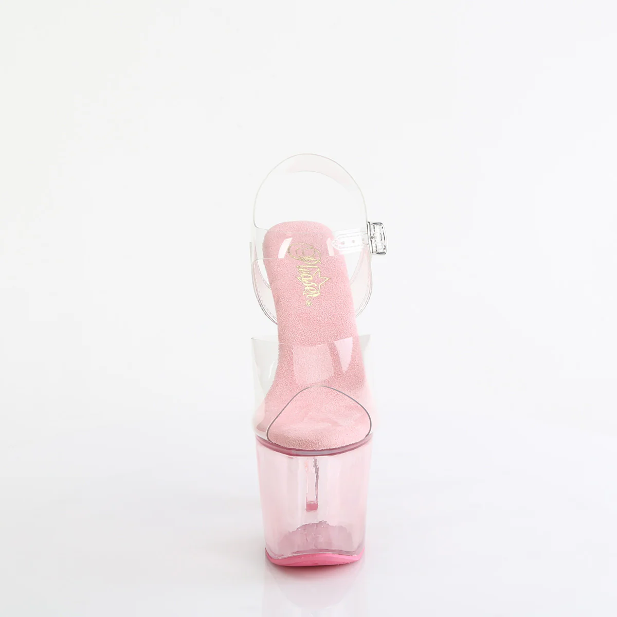 Baby Pink 7 Inch Fetish Pole Platform Shoes - Pleaser LOVESICK-708T - Image 2