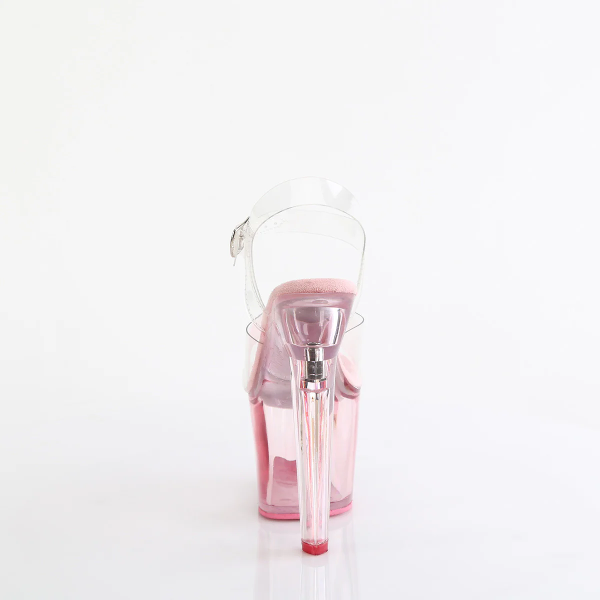 Baby Pink 7 Inch Fetish Pole Platform Shoes - Pleaser LOVESICK-708T - Image 4