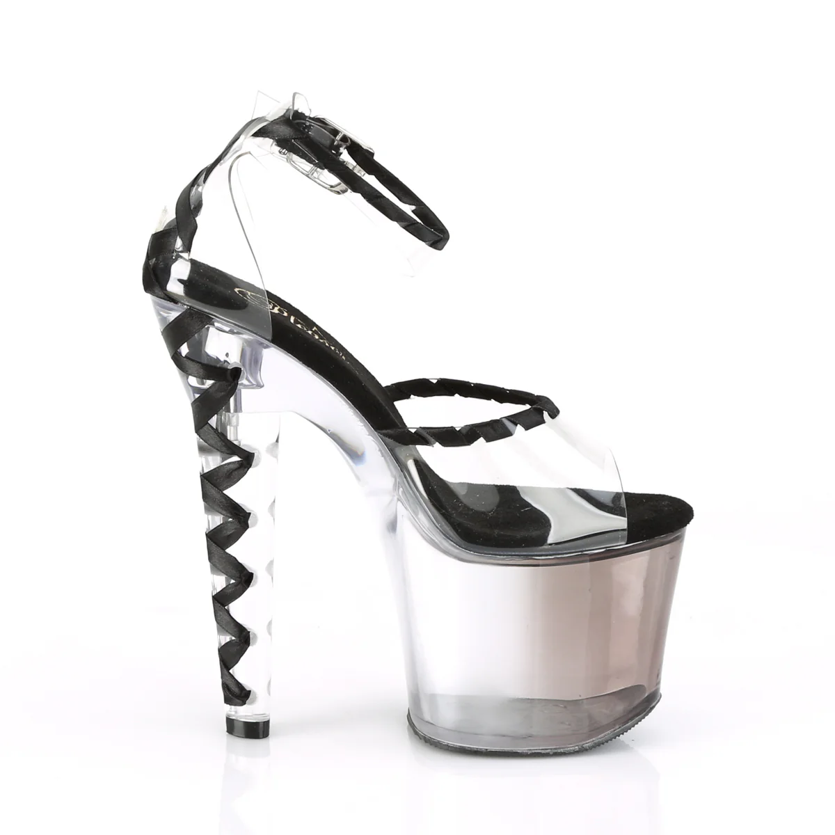 Black 7 Inch Exotic Dance Platform Shoes - Pleaser LOVESICK-712T - Image 5