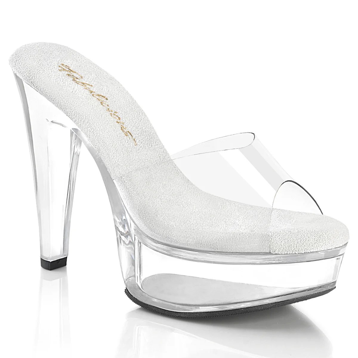 Clear 5 Inch Posing Shoes - Fabulicious MARTINI-501