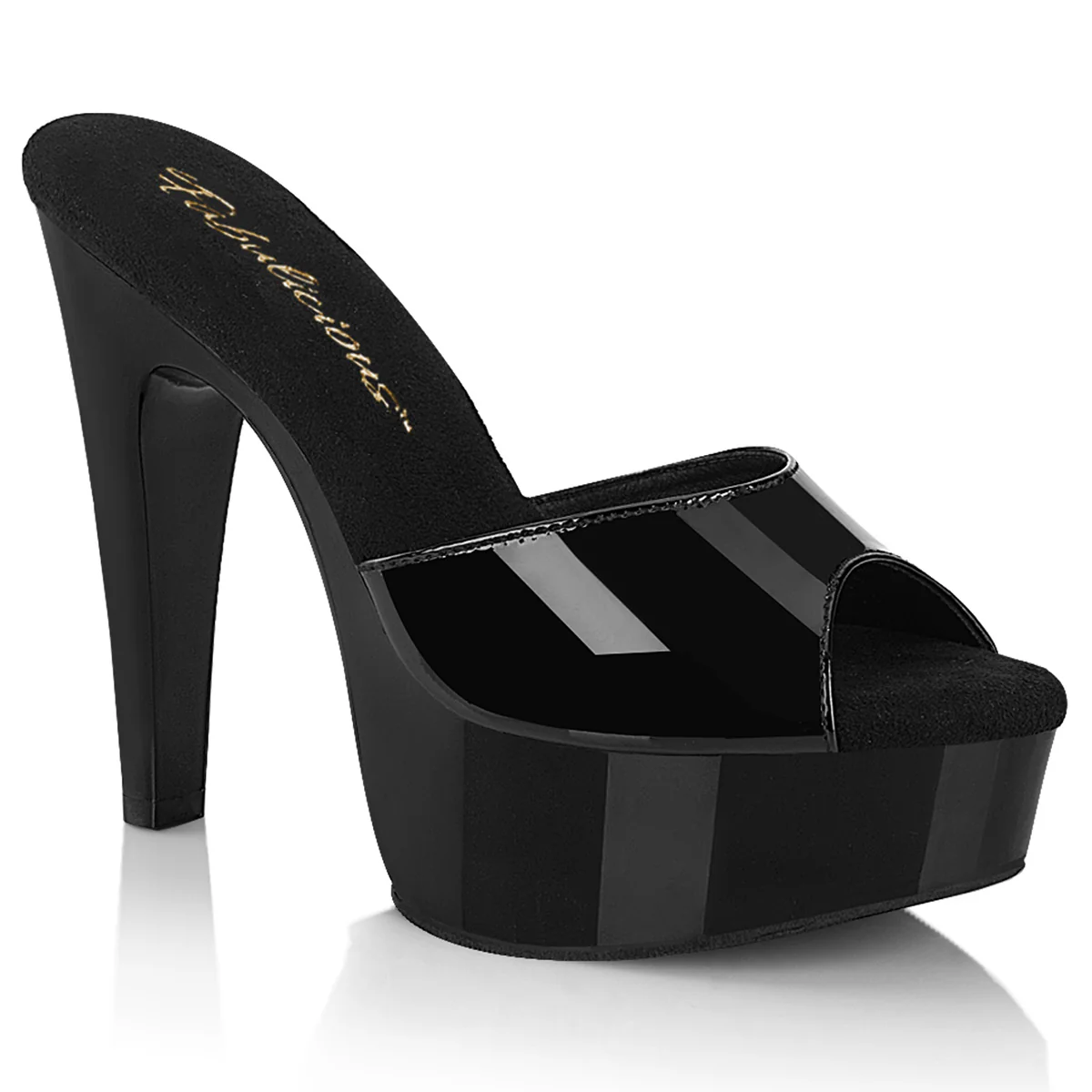 Black 5 Inch Sexy Shoes - Fabulicious MARTINI-501