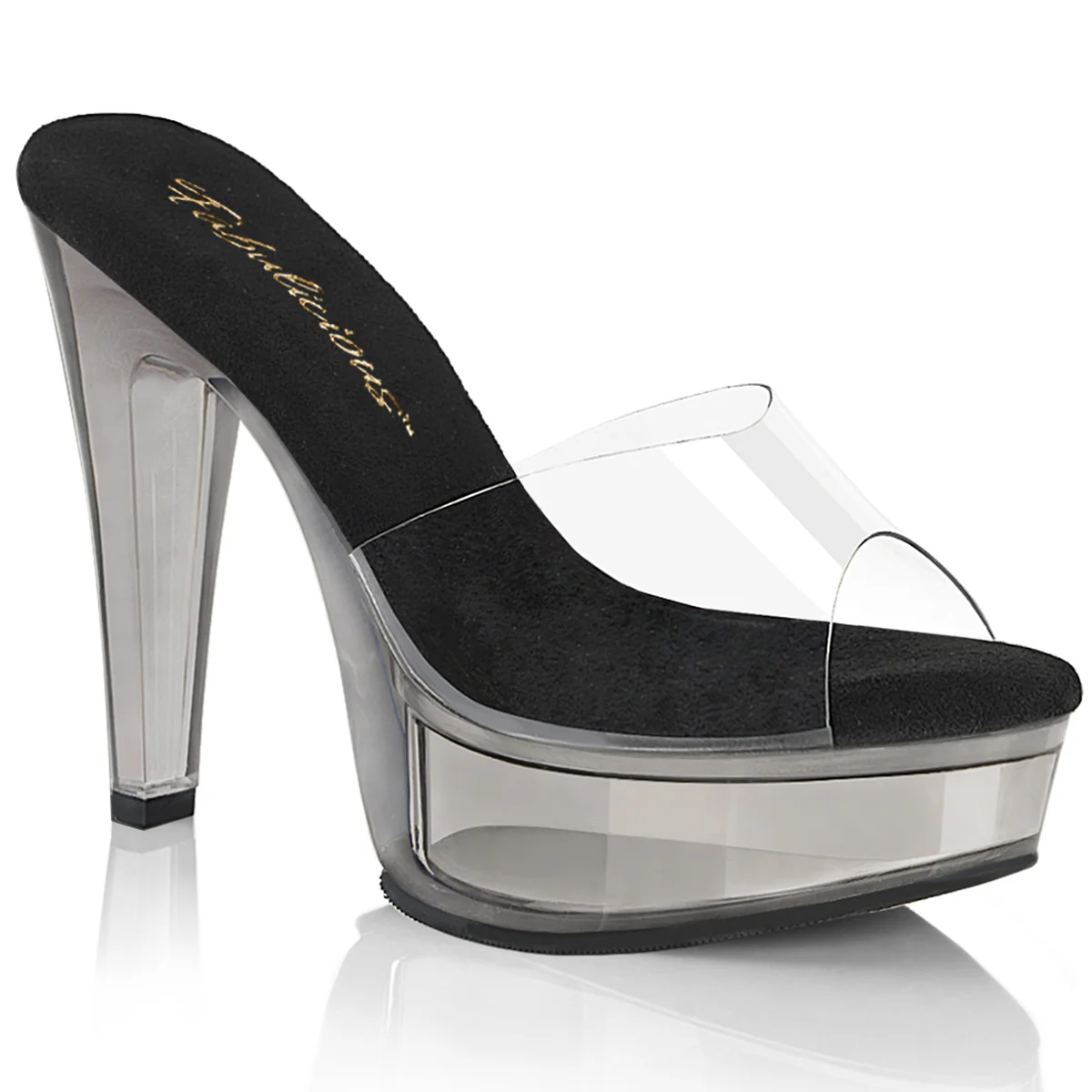 Black 5 Inch Sexy Shoes - Fabulicious MARTINI-501