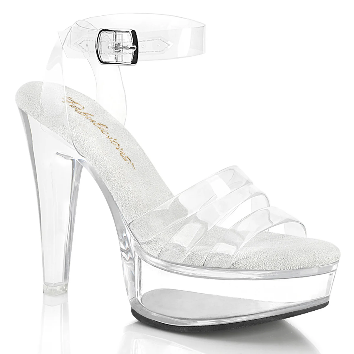 Clear 5 Inch Bikini Fitness Shoes -  Fabulicious MARTINI-505
