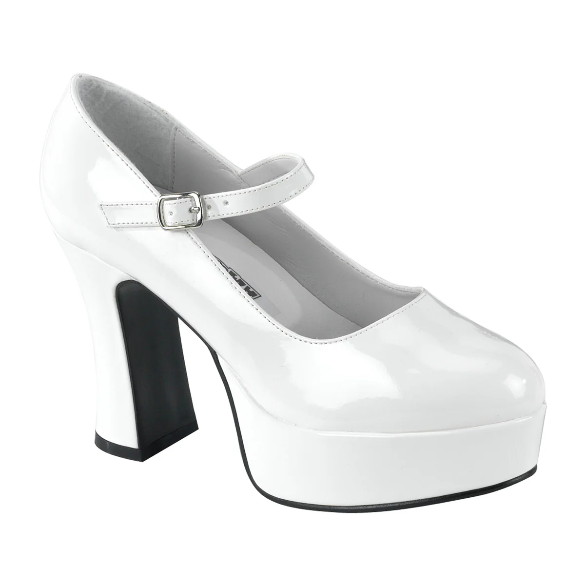 White 4 Inch Dolly Shoes - Funtasma MARYJANE-50 - Image 6